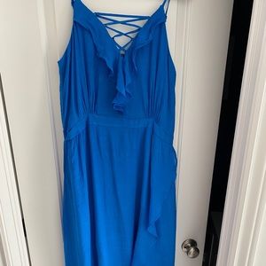 Blue tank dress